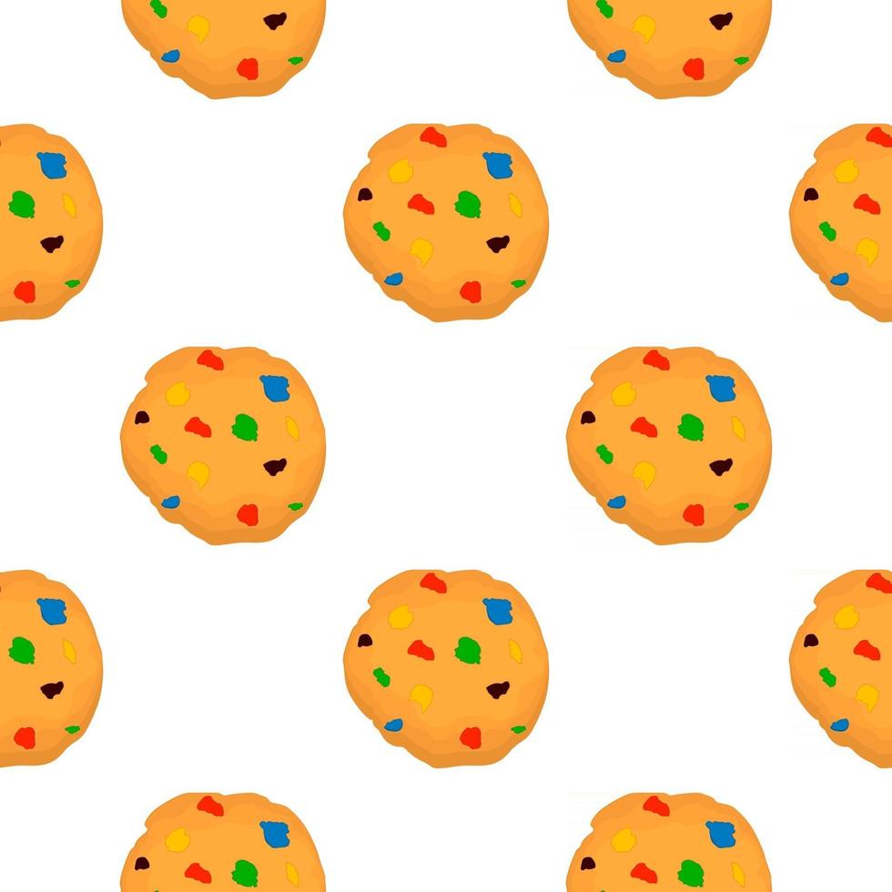 juego grande de galletas idénticas, juego de galletas de colores vector