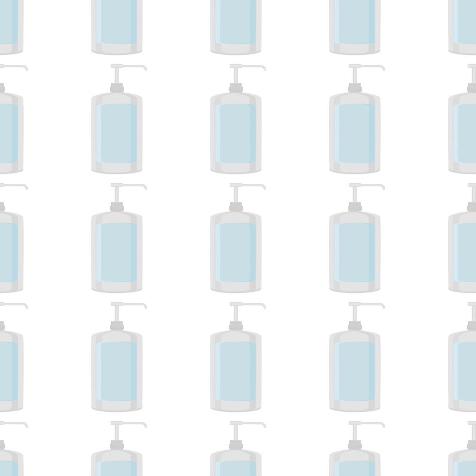many identical sanitizer in soap dispenser for disinfection vector