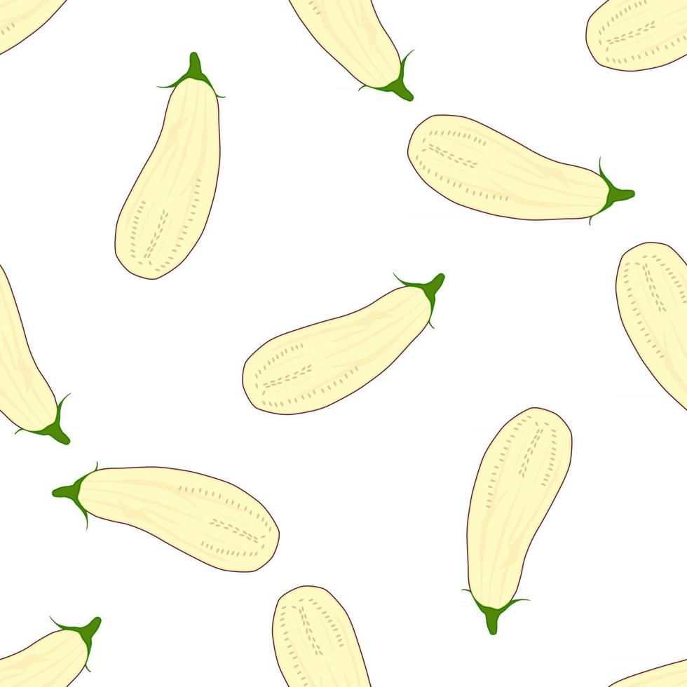 Illustration on theme of pattern eggplant vector