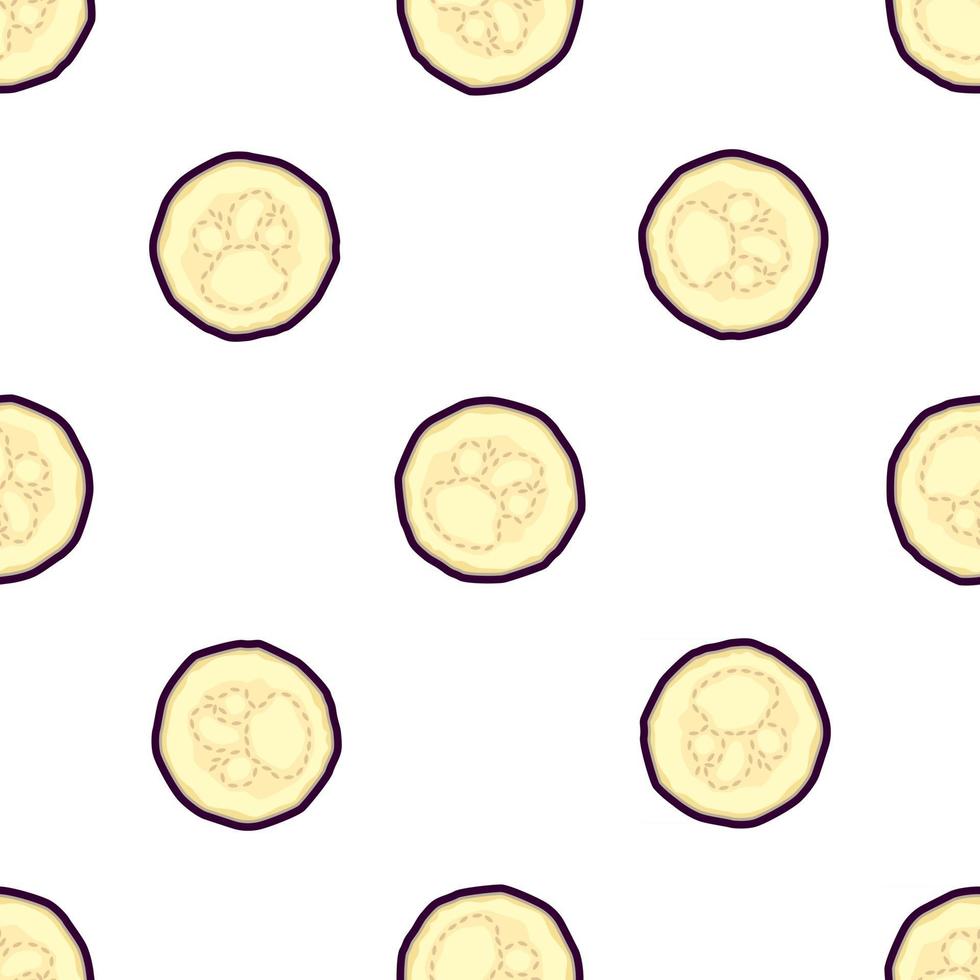 Illustration on theme of pattern eggplant vector