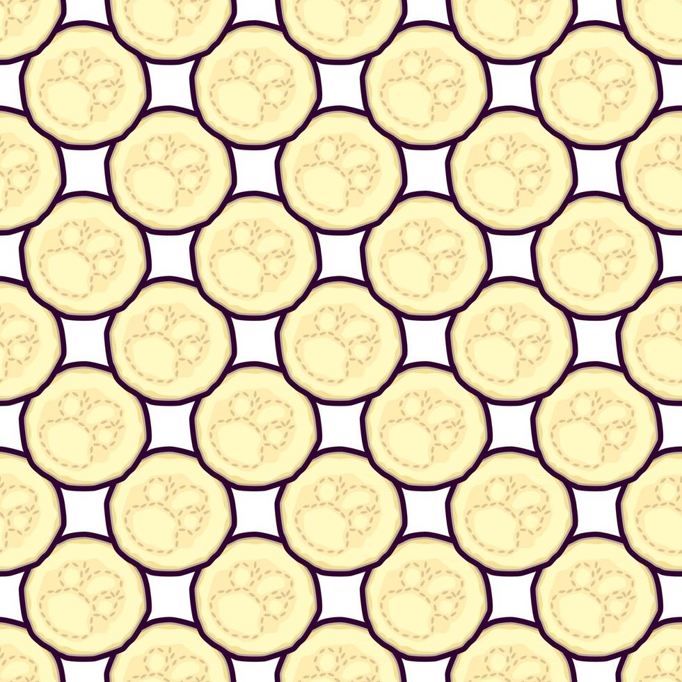 Illustration on theme of pattern eggplant vector