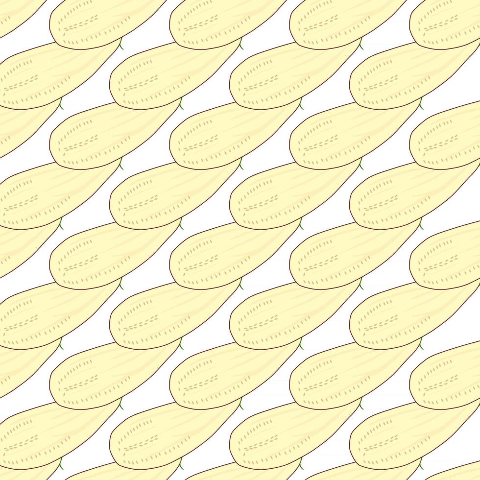 Illustration on theme of pattern eggplant vector