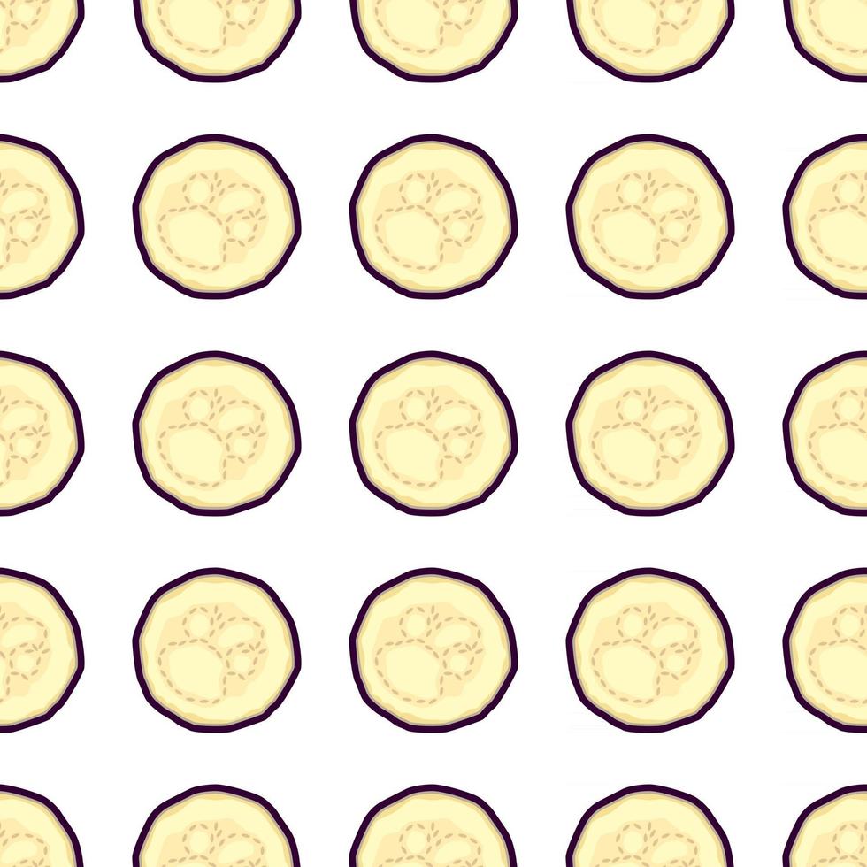 Illustration on theme of pattern eggplant vector