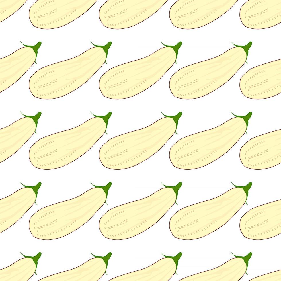 Illustration on theme of pattern eggplant vector