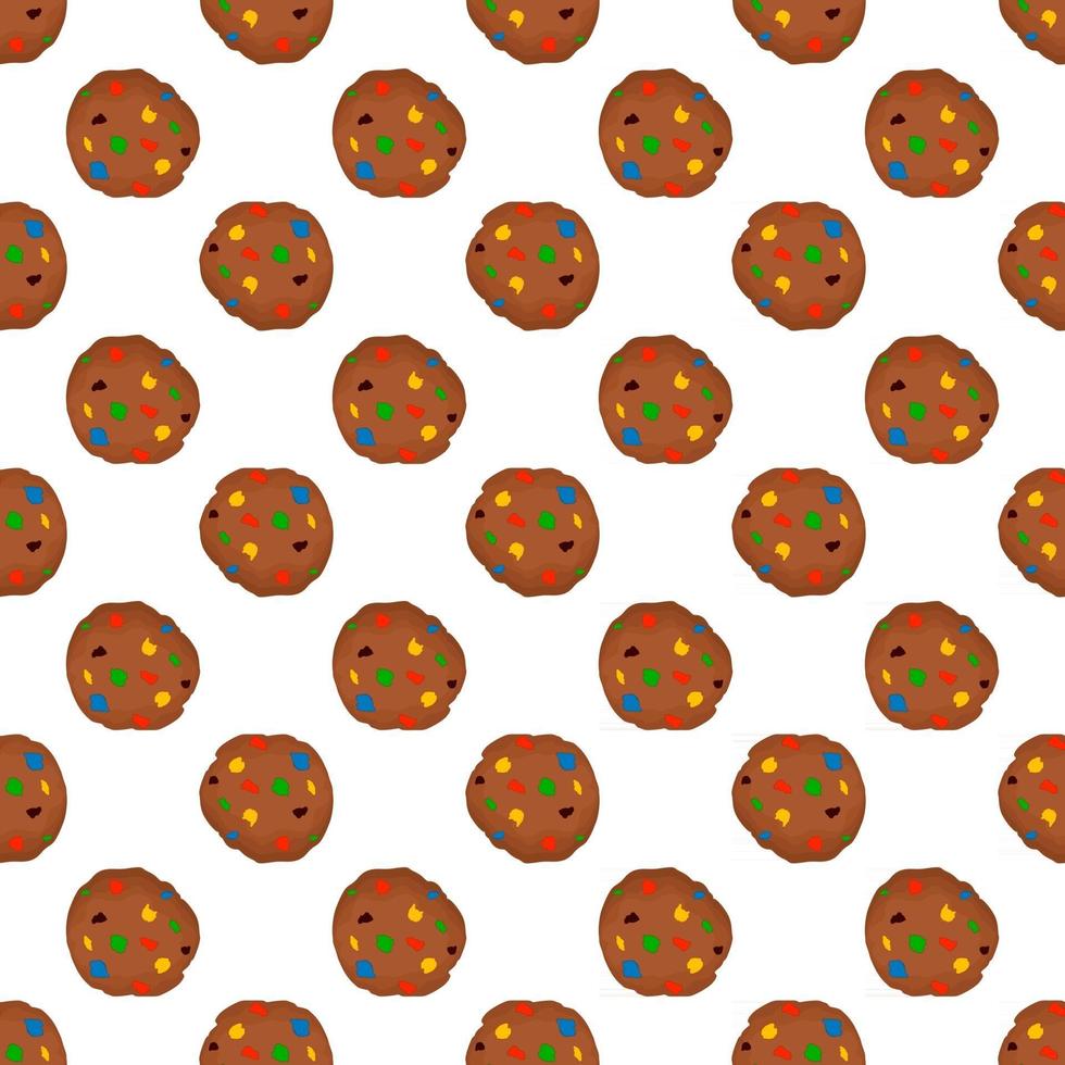 juego grande de galletas idénticas, juego de galletas de colores vector