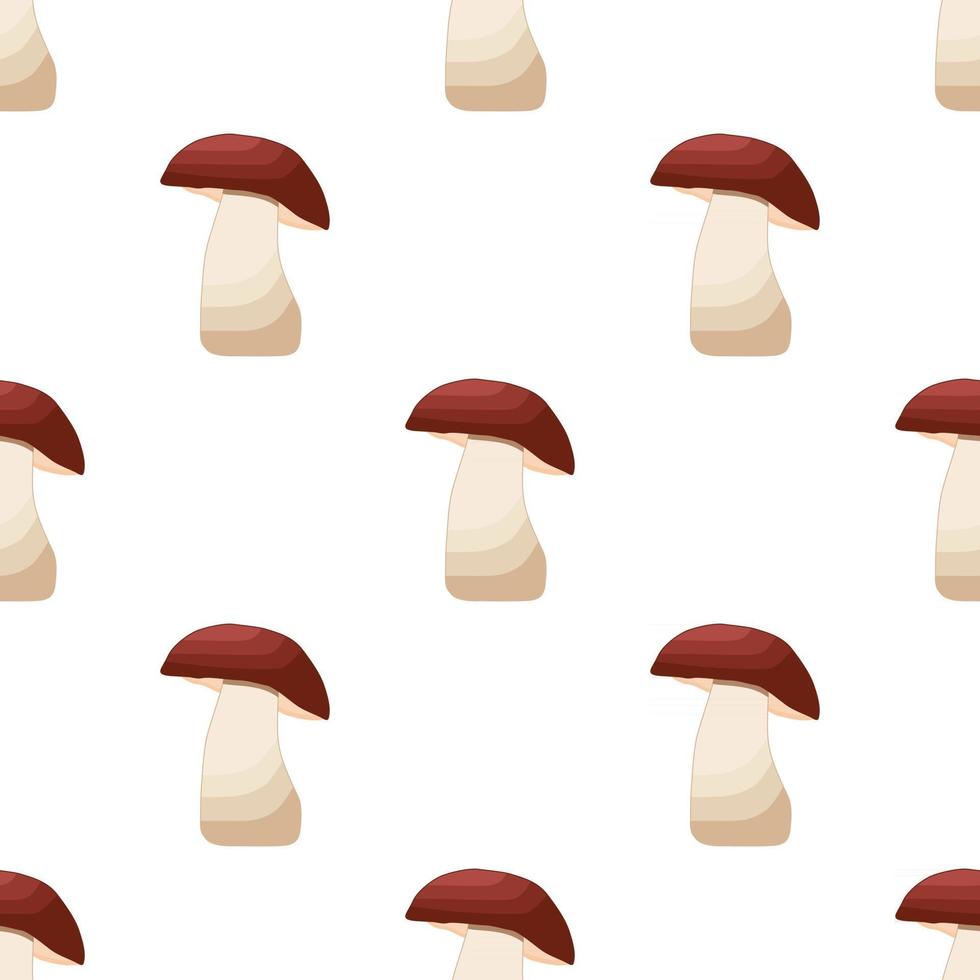 Illustration on theme of bright pattern brown mushroom vector
