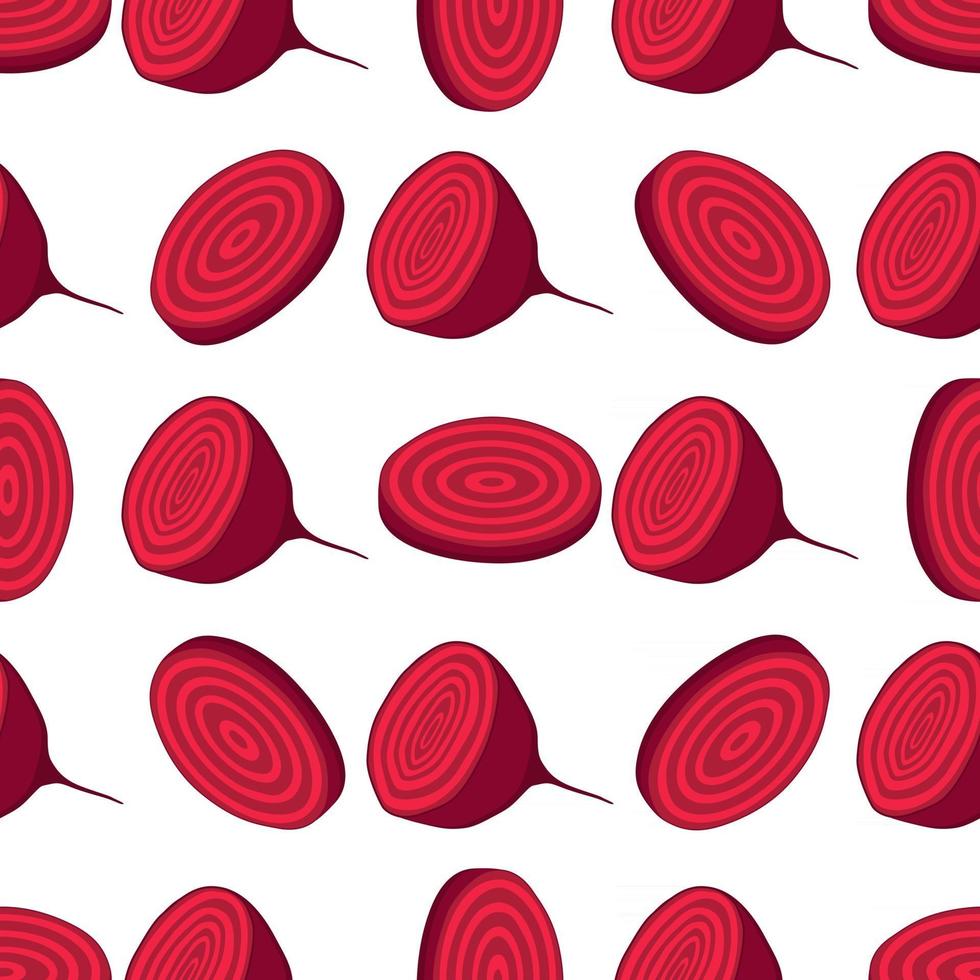 Illustration on theme of bright pattern sugar beet vector