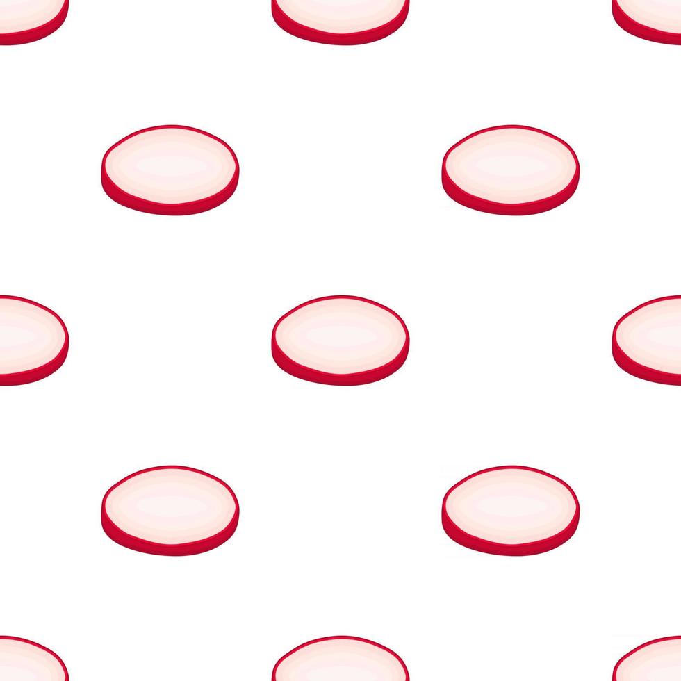 Illustration on theme of bright pattern red radish vector