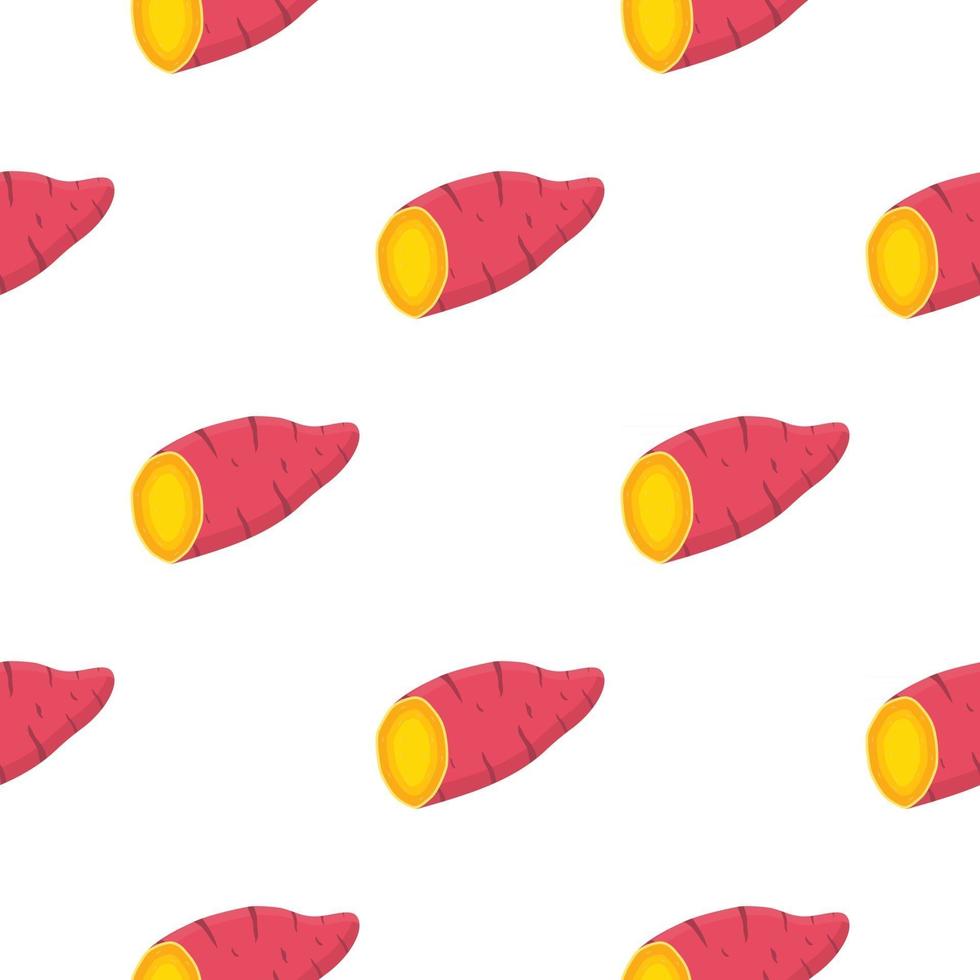 Illustration on theme of bright pattern sweet potato vector