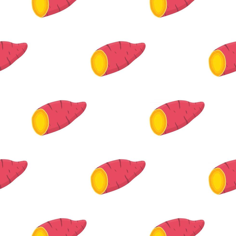 Illustration on theme of bright pattern sweet potato vector