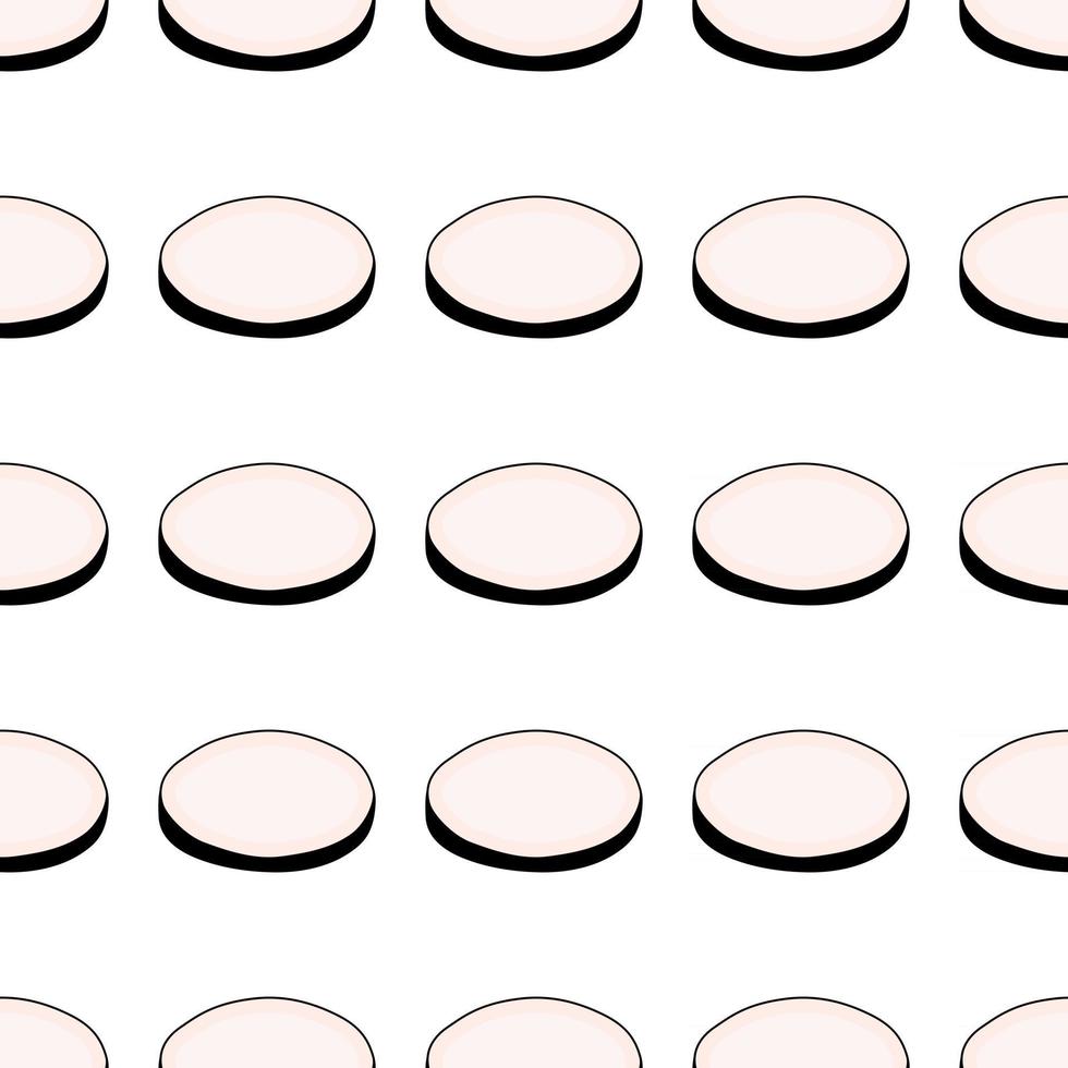 Illustration on theme of bright pattern black radish vector