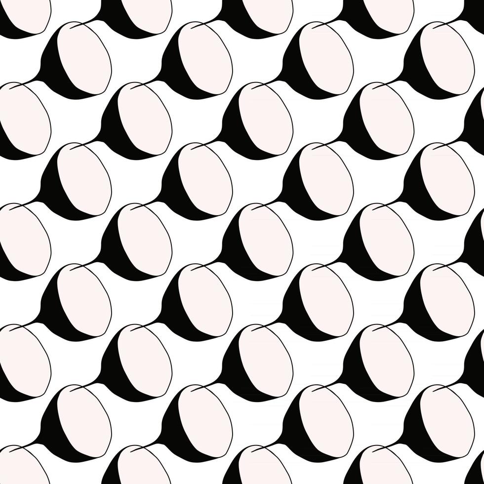 Illustration on theme of bright pattern black radish vector