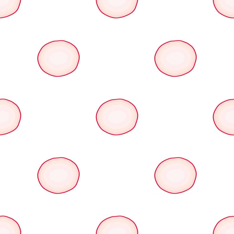 Illustration on theme of bright pattern red radish vector