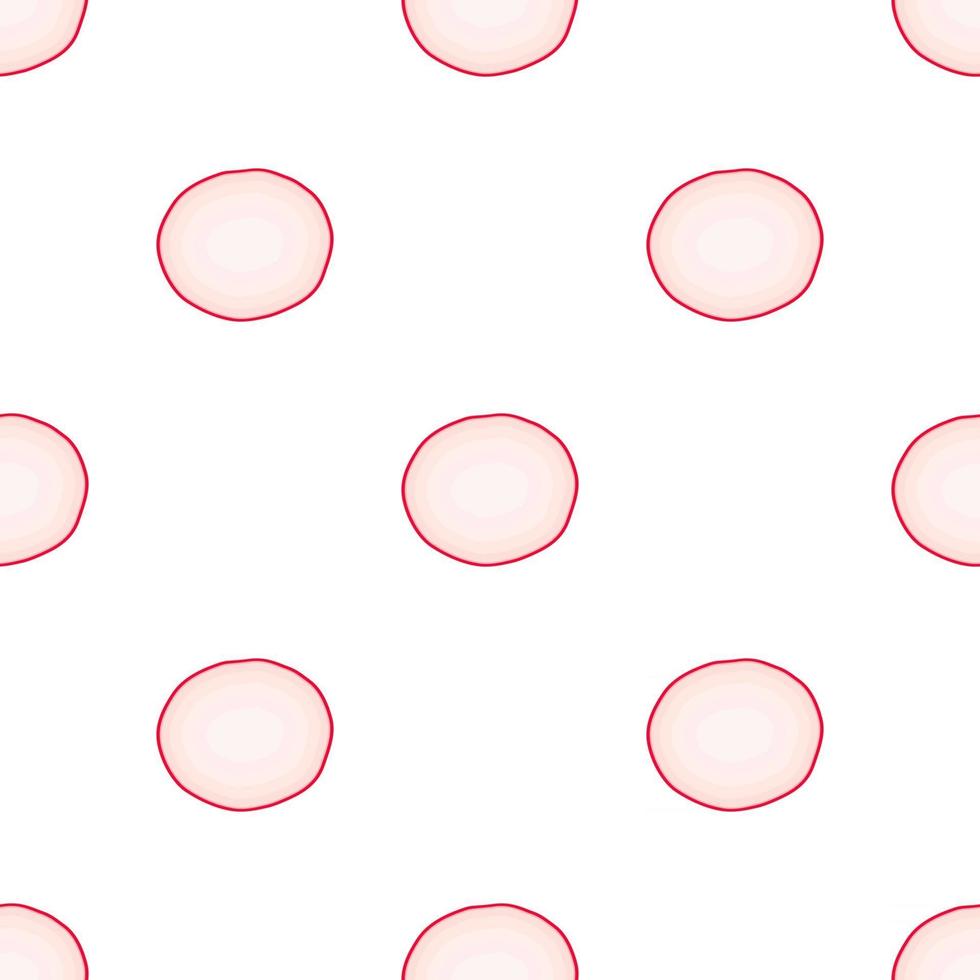 Illustration on theme of bright pattern red radish vector