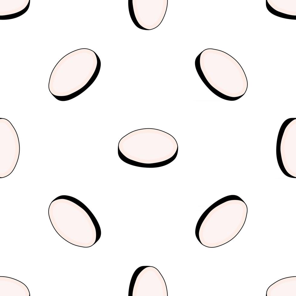 Illustration on theme of bright pattern black radish vector