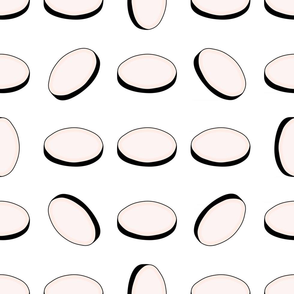 Illustration on theme of bright pattern black radish vector