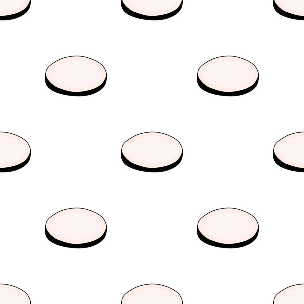 Illustration on theme of bright pattern black radish vector