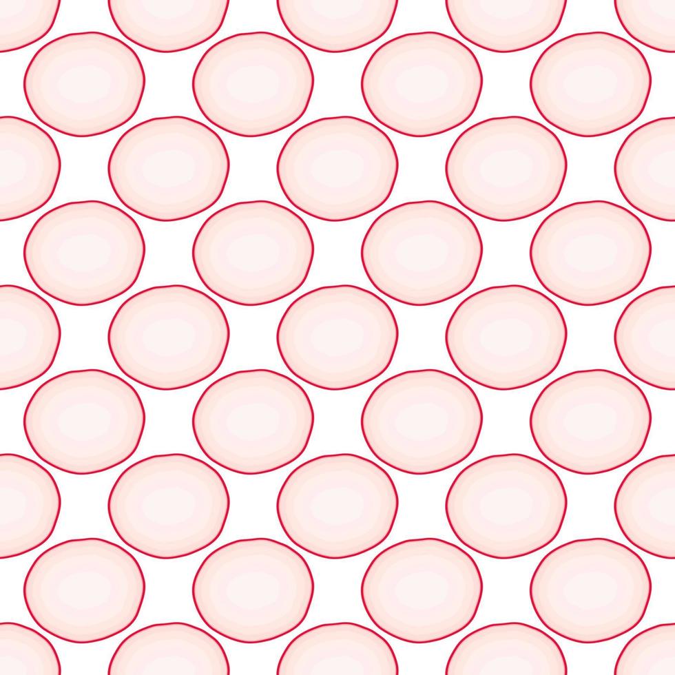 Illustration on theme of bright pattern red radish vector