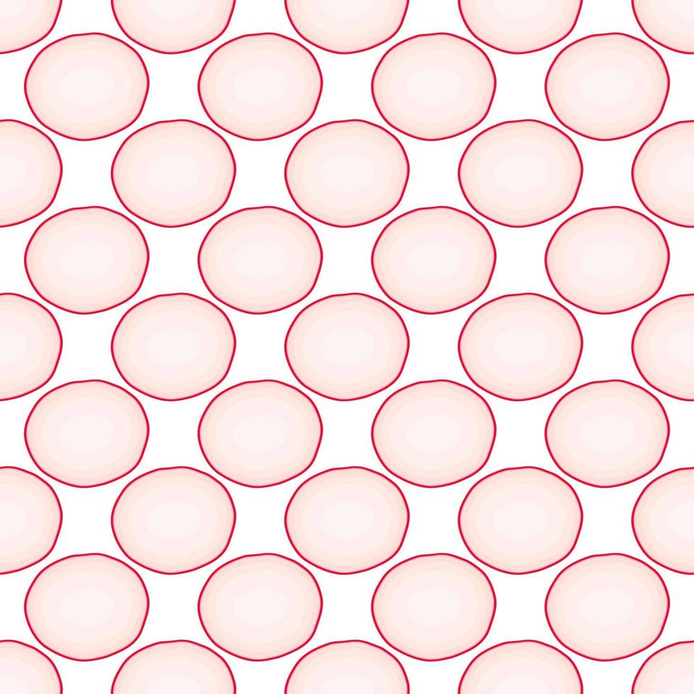 Illustration on theme of bright pattern red radish vector