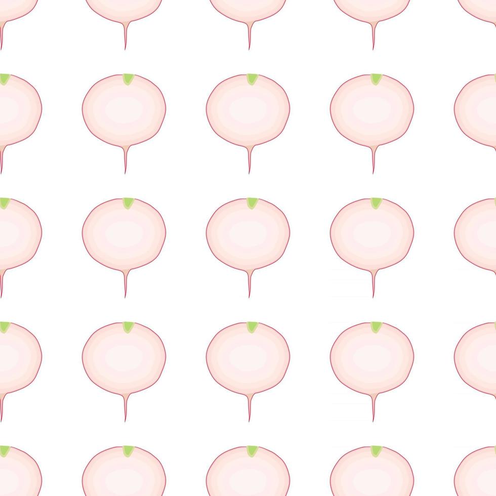 Illustration on theme of bright pattern red radish vector