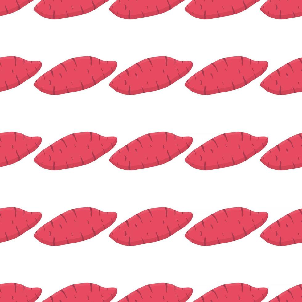 Illustration on theme of bright pattern sweet potato vector