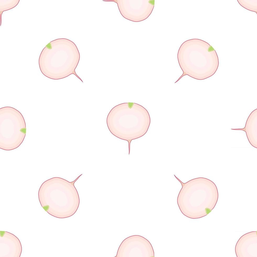 Illustration on theme of bright pattern red radish vector