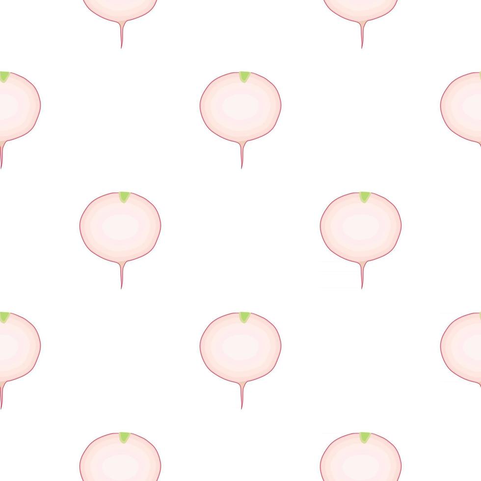 Illustration on theme of bright pattern red radish vector