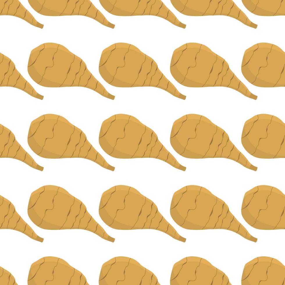 Illustration on theme of bright pattern jerusalem artichoke vector