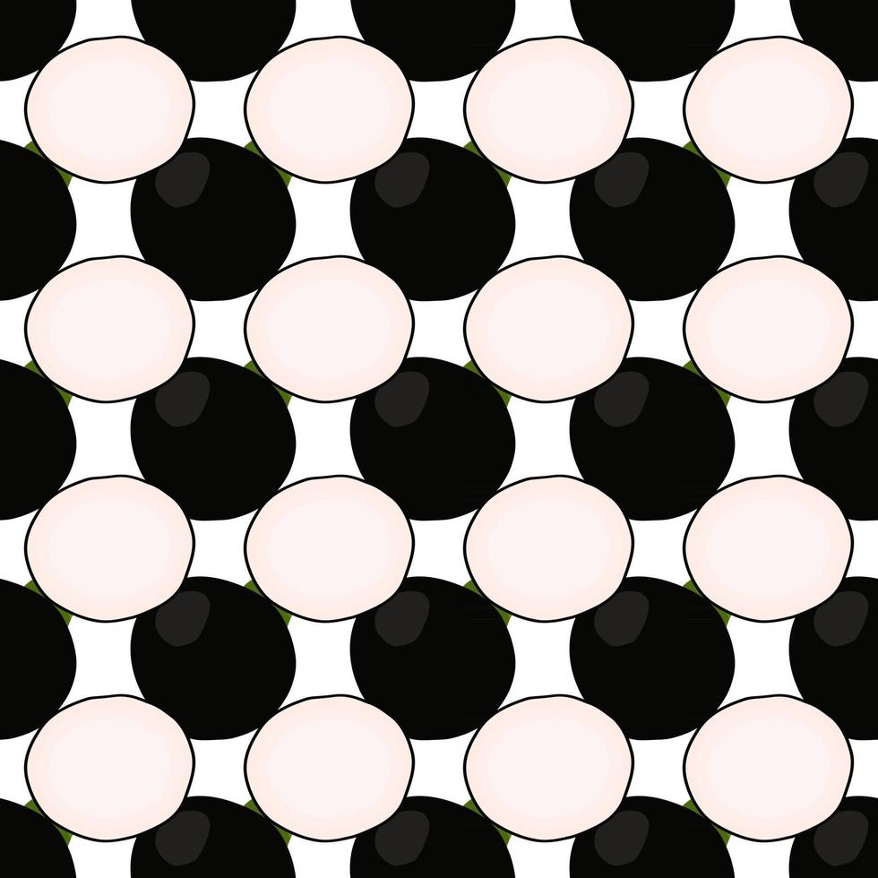 Illustration on theme of bright pattern black radish vector