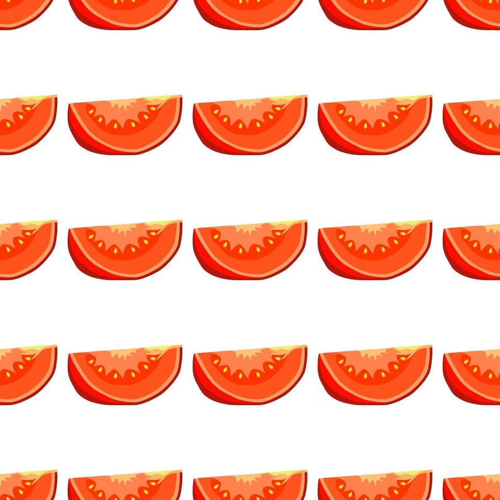 Illustration on theme of pattern red tomato vector