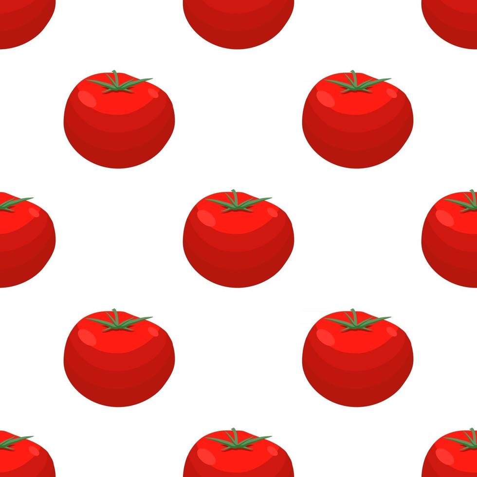 Illustration on theme of pattern red tomato vector