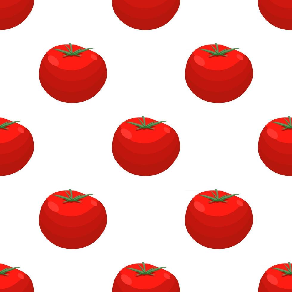 Illustration on theme of pattern red tomato vector