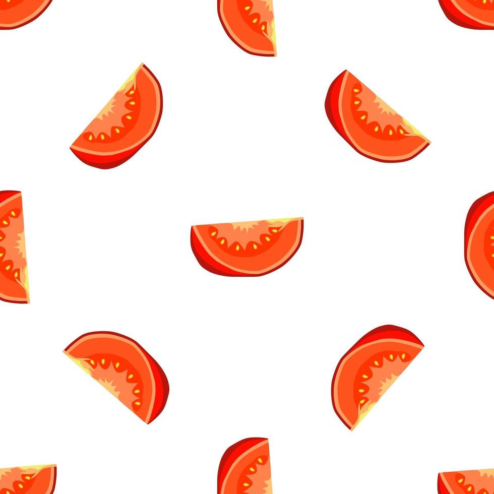 Illustration on theme of pattern red tomato vector