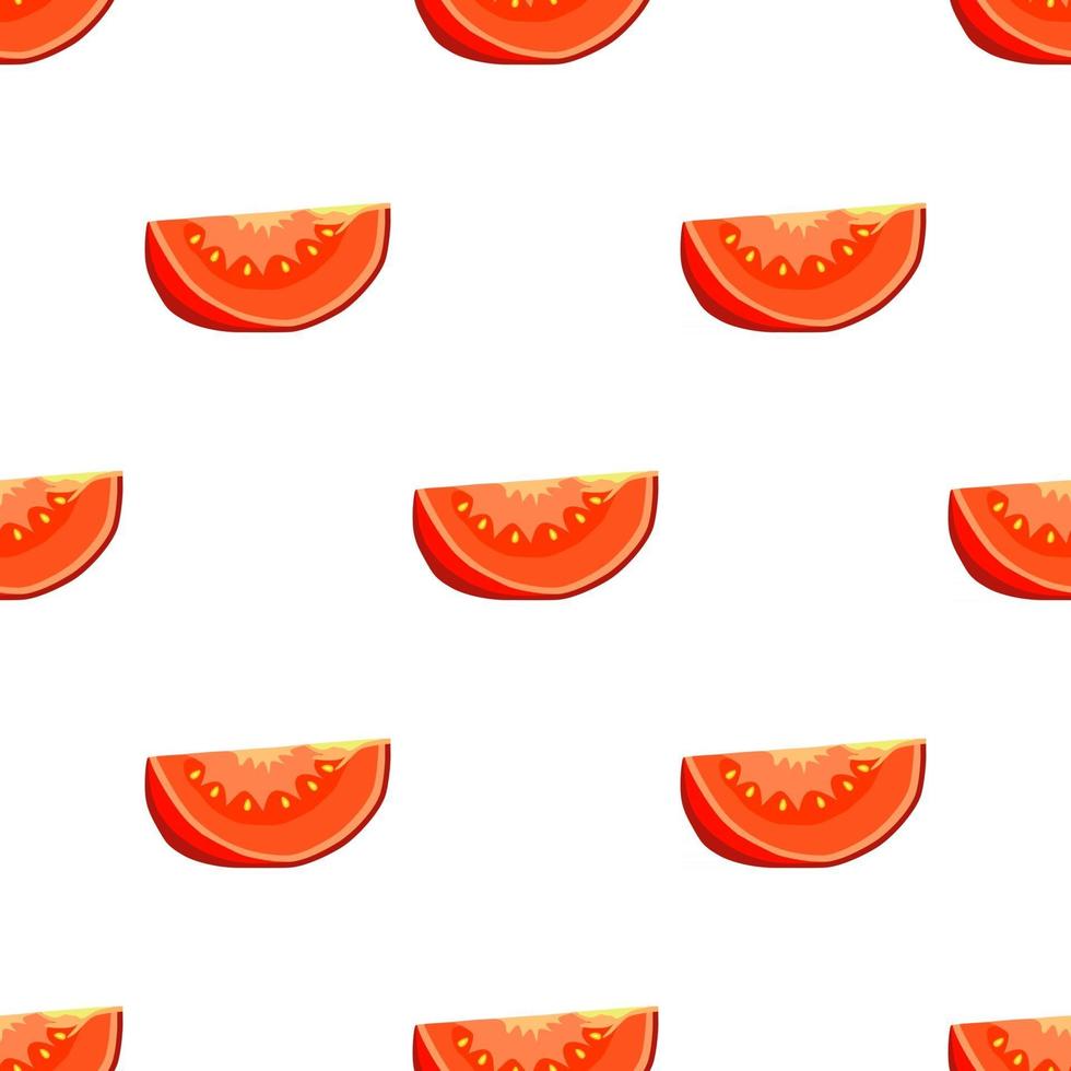 Illustration on theme of pattern red tomato vector