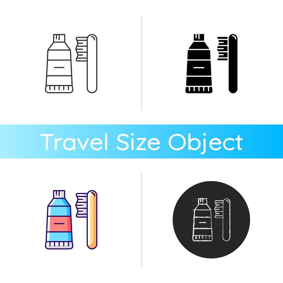 Travel toothbrush icon vector