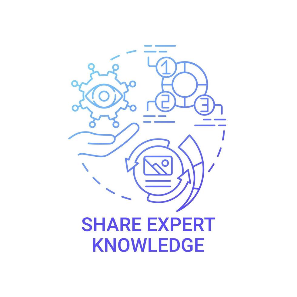 Share expert knowledge concept icon 2985564 Vector Art at Vecteezy