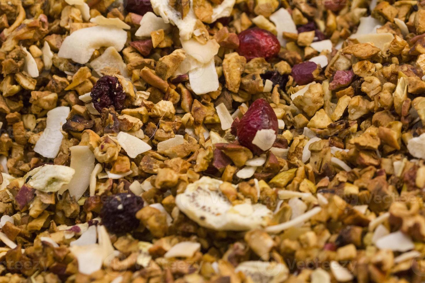 Dried fruit and cereals photo