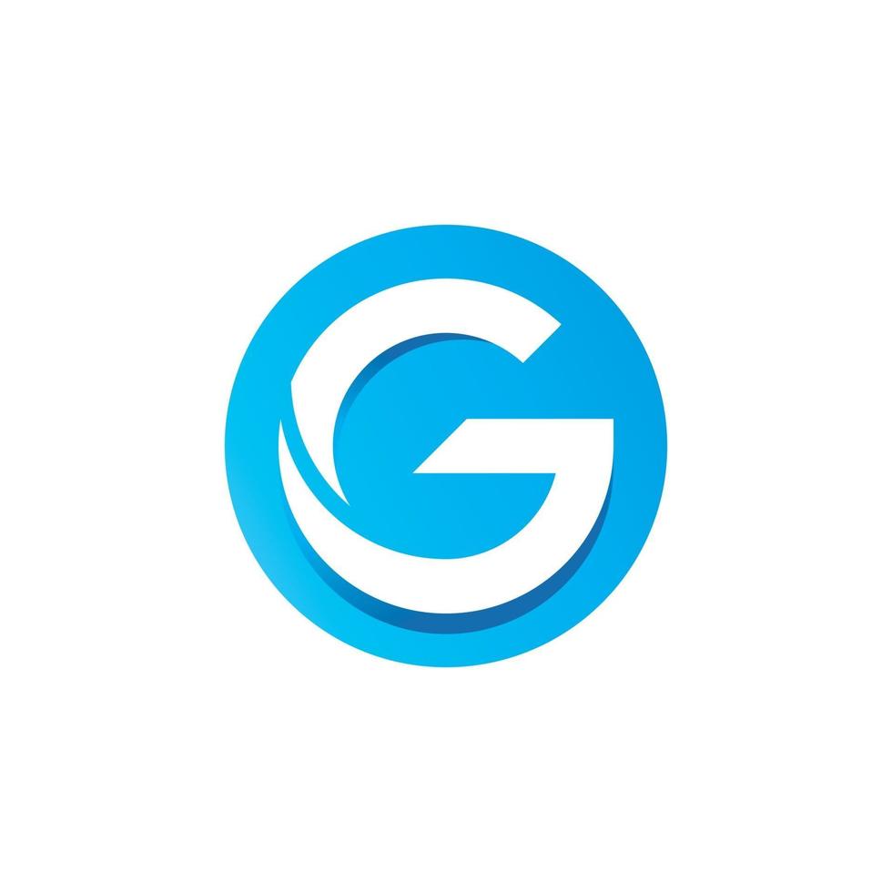letter G logo design template vector