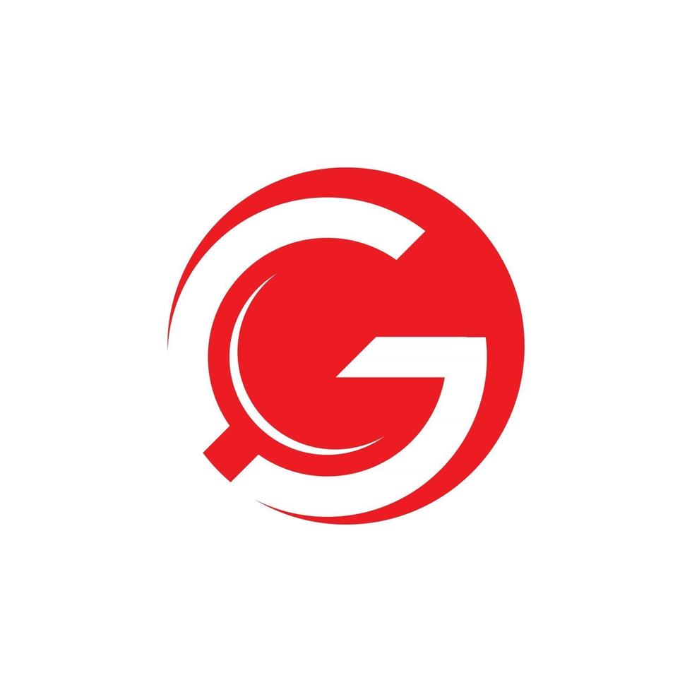 plantilla de diseño de logotipo letra g vector