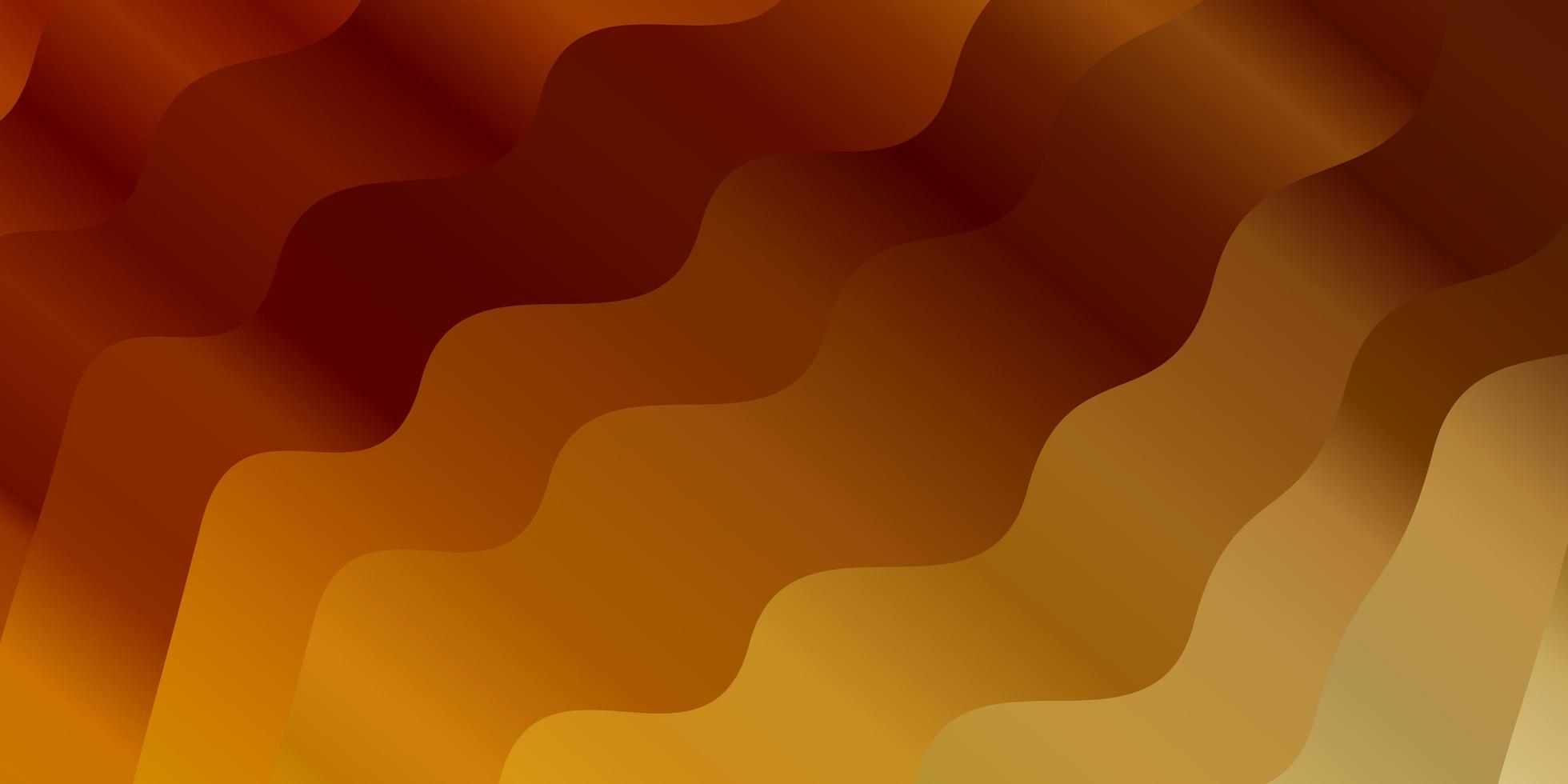 Light Orange vector background with lines.