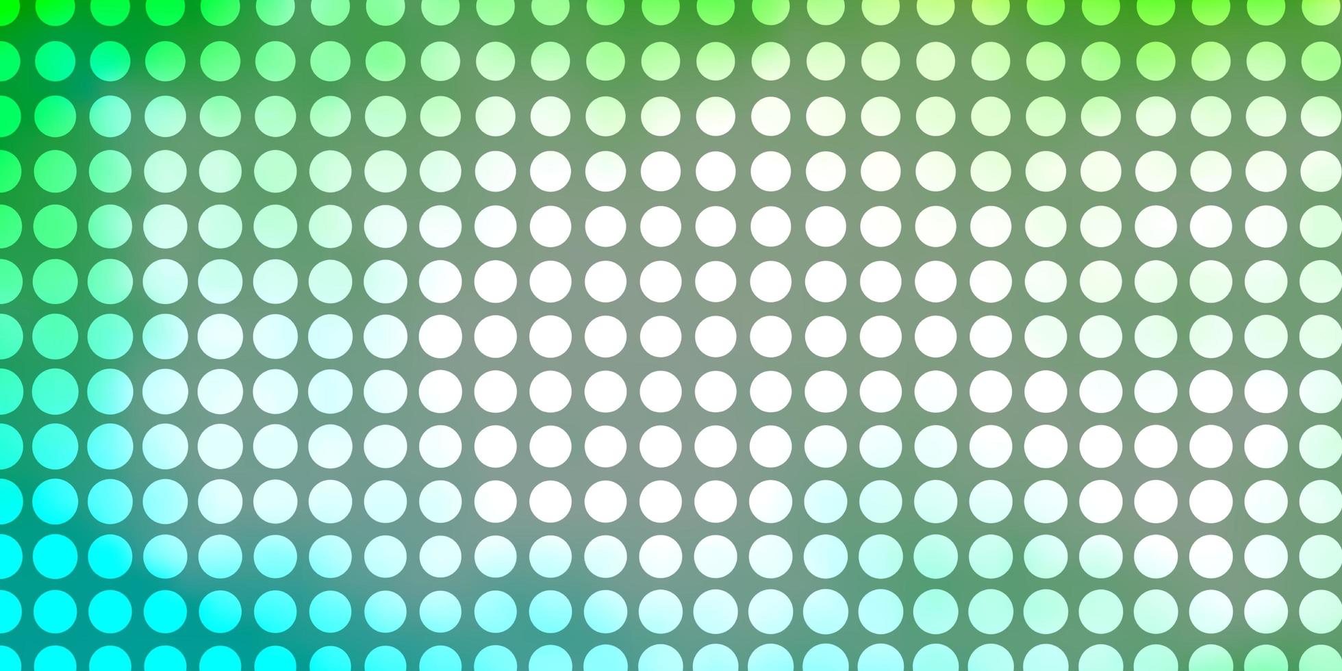 Light Green vector background with circles.