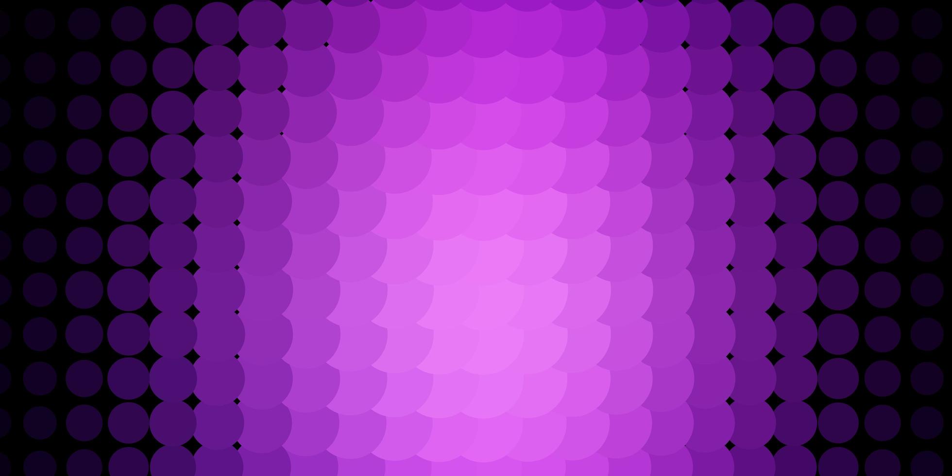 Dark Purple vector layout with circles.