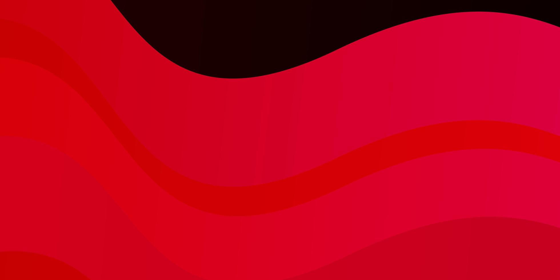 textura de vector rojo oscuro con curvas.