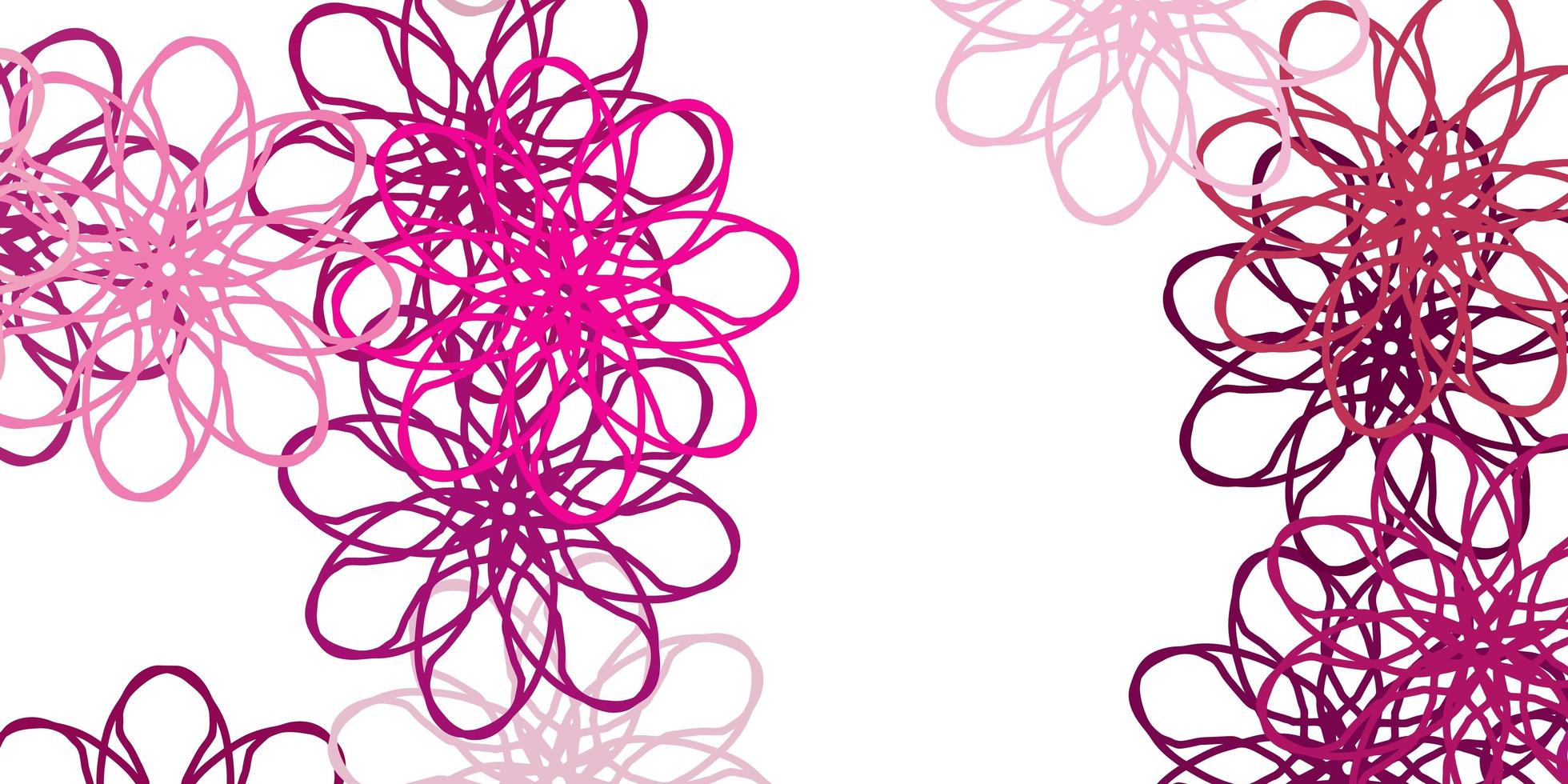 telón de fondo natural vector rosa claro con flores.