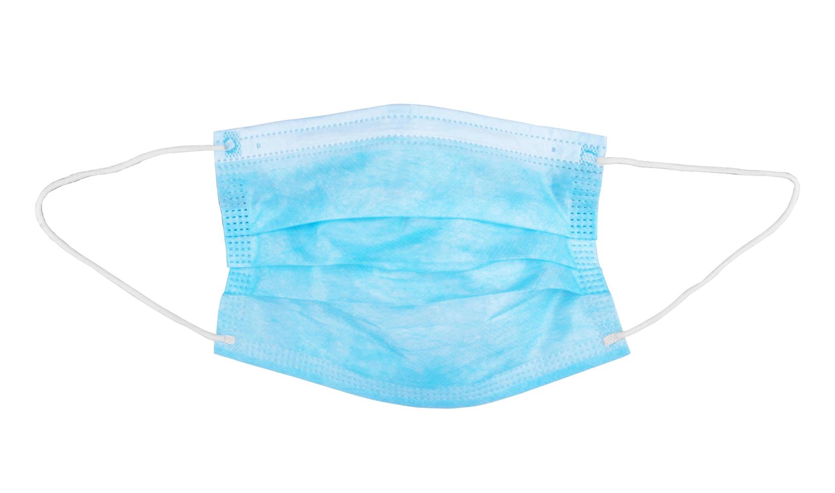 Medical protective mask on white background, Prevent Coronavirus, protection factor for wuhan virus, With clipping path photo