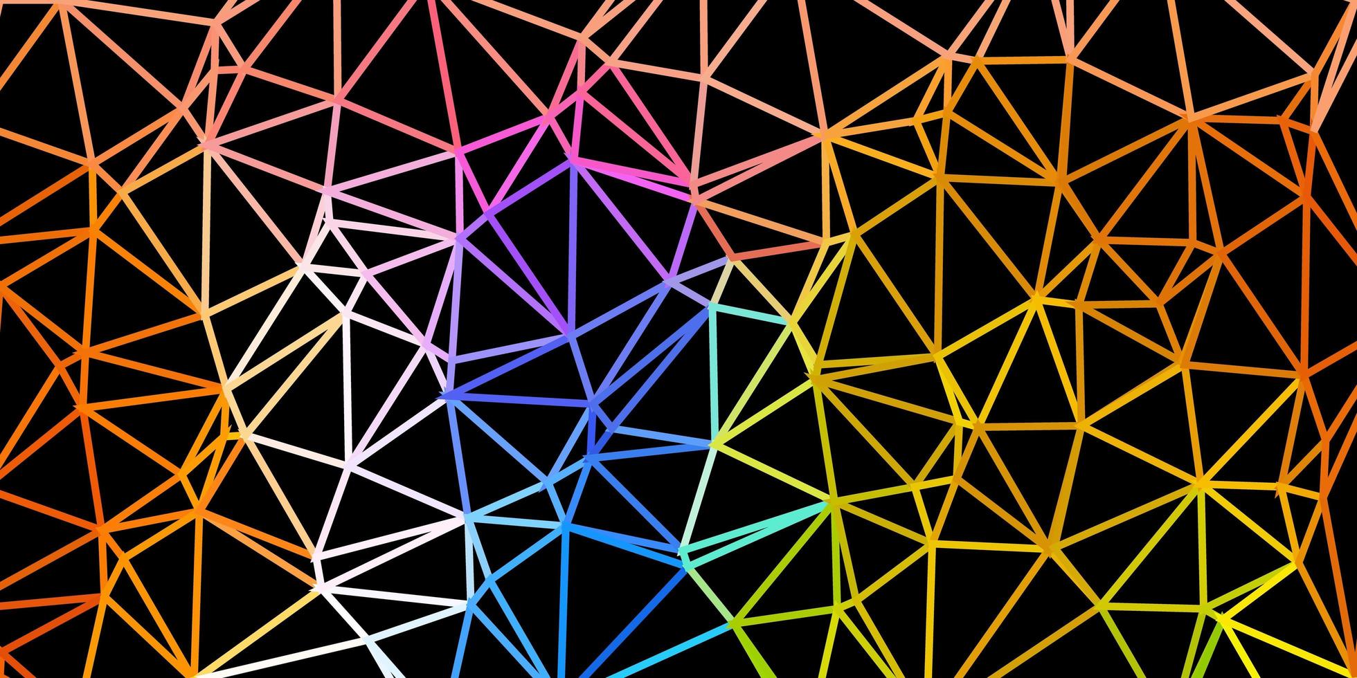 Light blue, yellow vector abstract triangle pattern.
