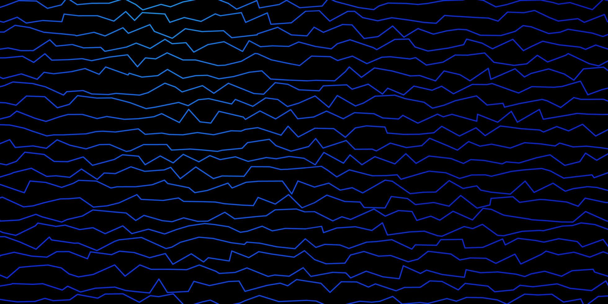 Fondo de vector azul oscuro con curvas.