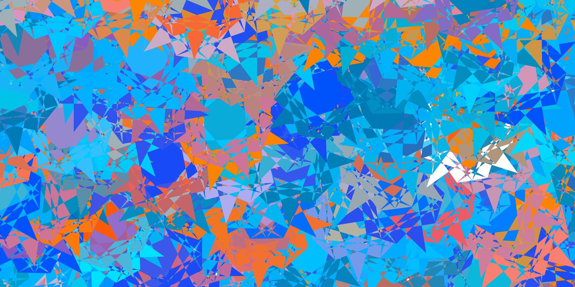 Light Blue, Yellow vector pattern with polygonal shapes.