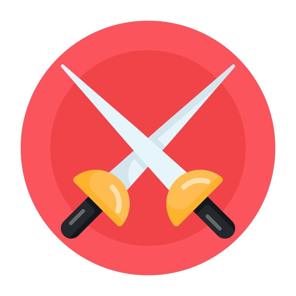 Fencing Swords and Rapiers vector