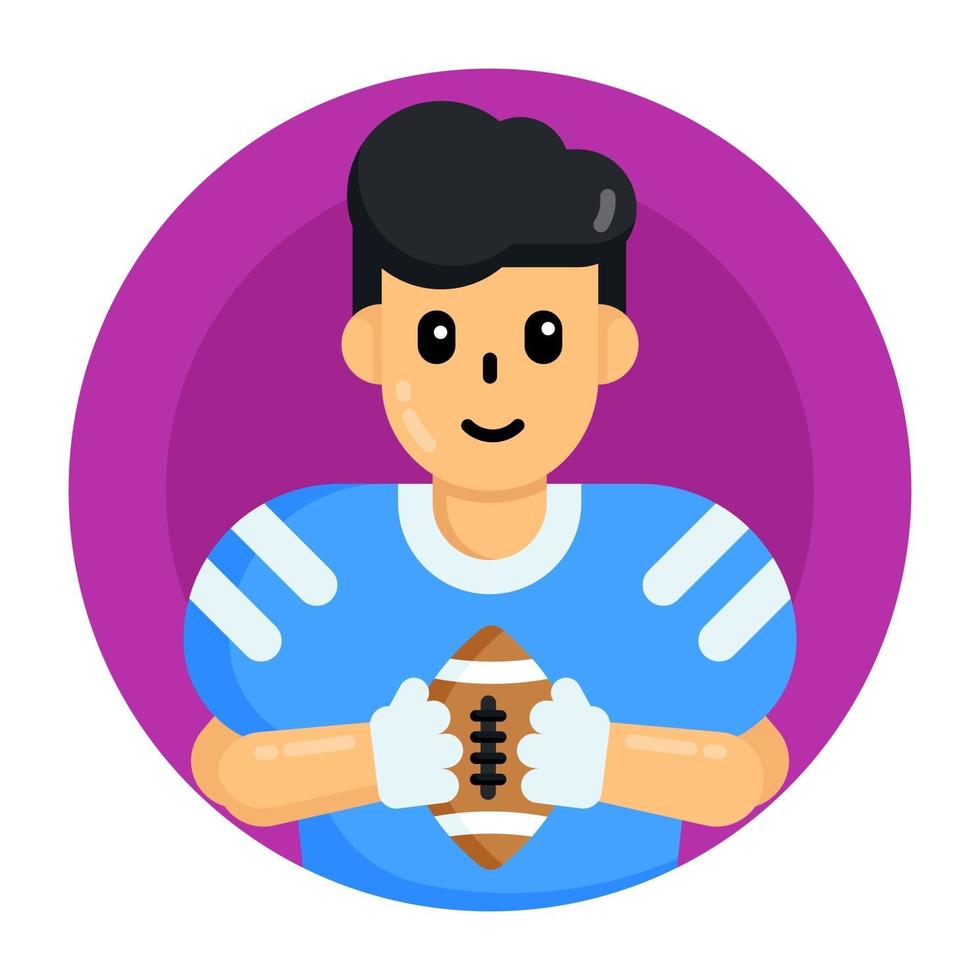 Rugby Player and Sports vector